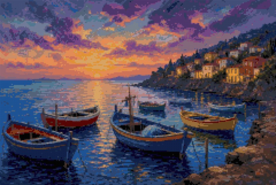 A Harbour at Sunset