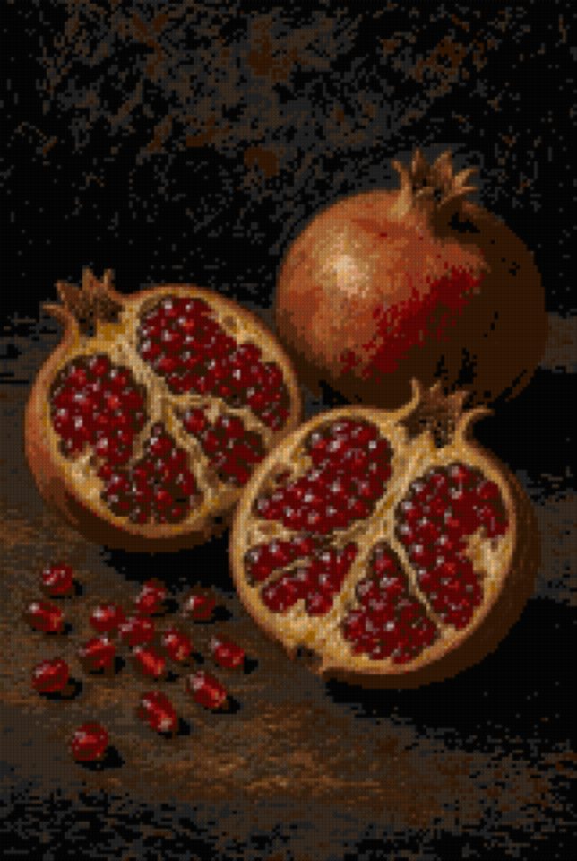 Opened Pomegranates