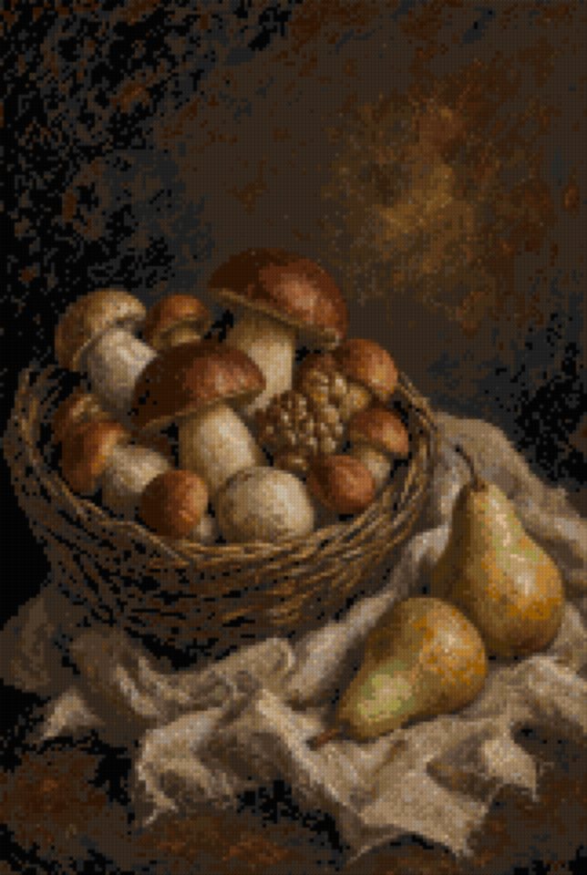 A Basket of Mushrooms