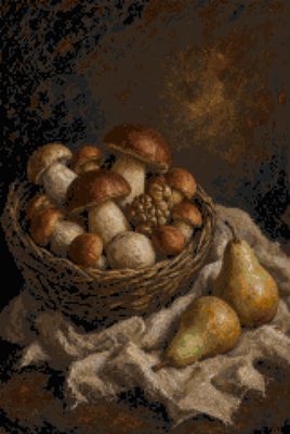 A Basket of Mushrooms