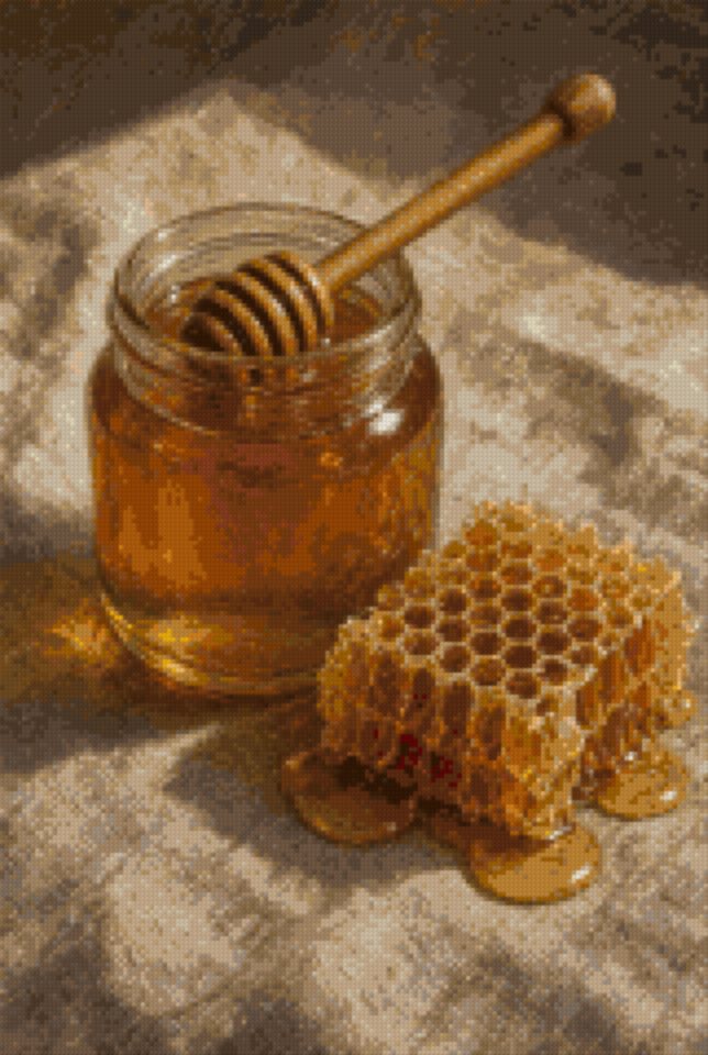 A Jar of Honey and Comb
