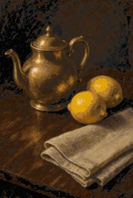 A Teapot and Lemons