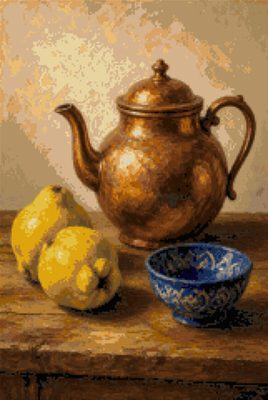 A Copper Kettle and Quinces