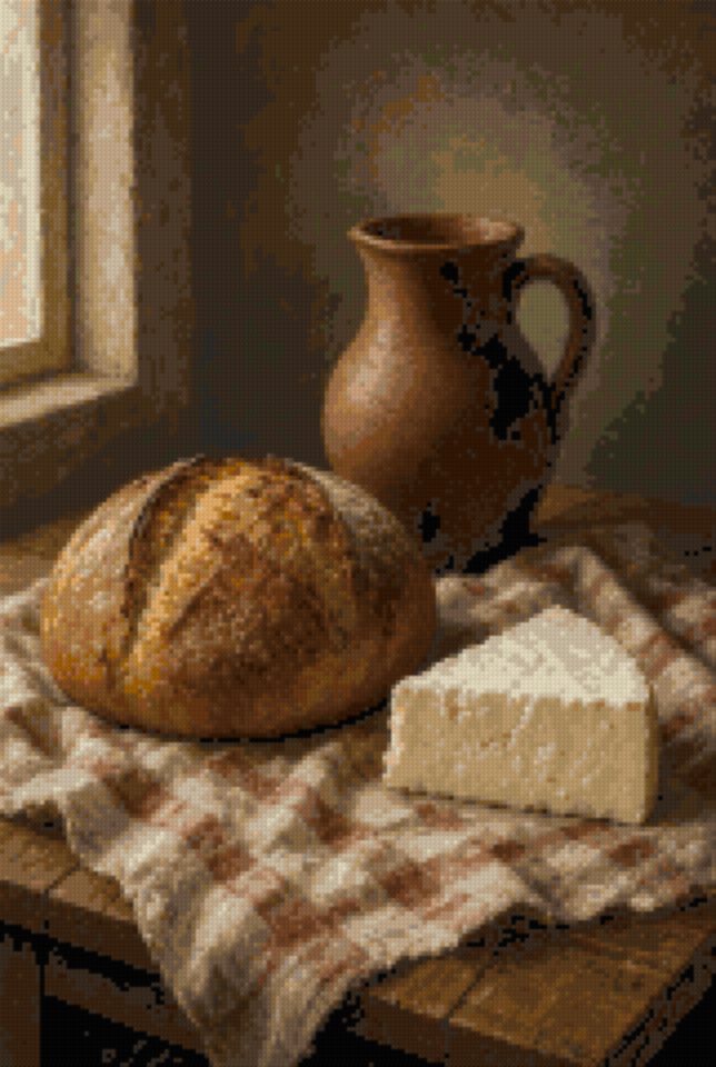 Pâine și brânză la fereastră