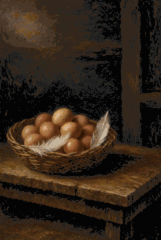 Eggs in a Basket, in Shadow