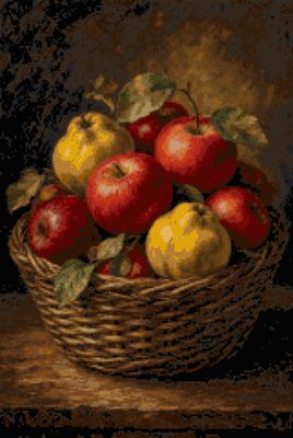 A Basket of Apples and Quinces
