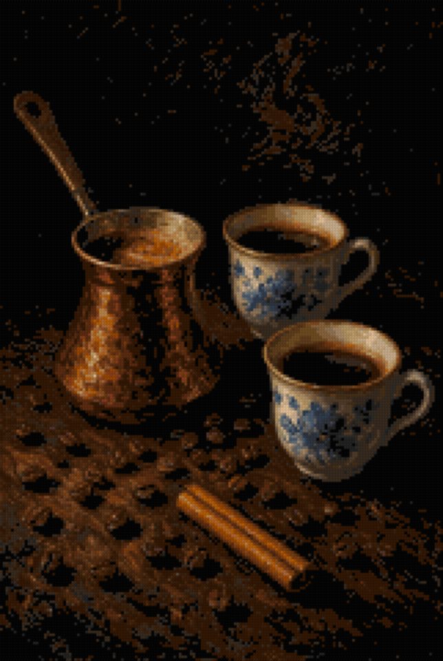 A Coffee Pot and Cups