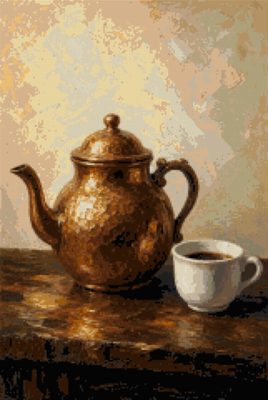 A Copper Kettle and a Cup
