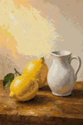 Lemons and a White Jug