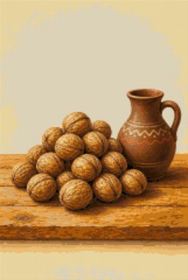 Walnuts and a Small Jug