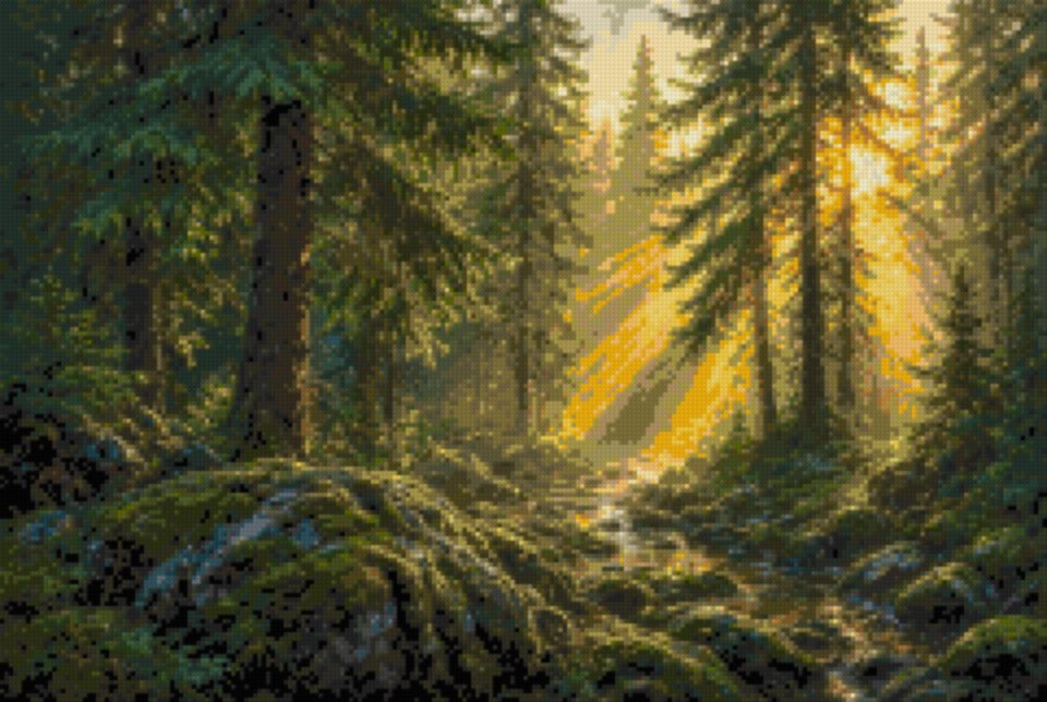 A Spruce Wood after Rain
