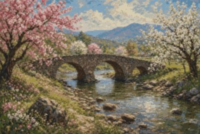 A Stone Bridge in Spring