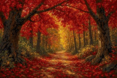 A Wood of Red Maples