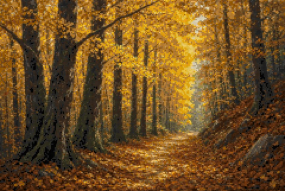 A Beech Wood in Autumn