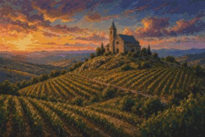 A Vineyard with a Chapel