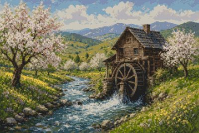 A Watermill in Spring