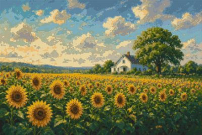 A Field of Sunflowers