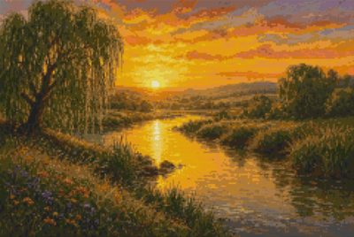A River at Sunset