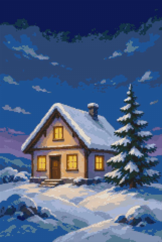 A Cottage in Winter