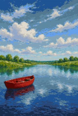 A Boat on Still Water