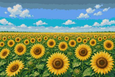 A Field of Sunflowers