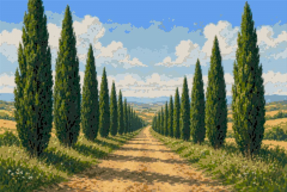 An Avenue of Cypresses