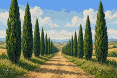 An Avenue of Cypresses