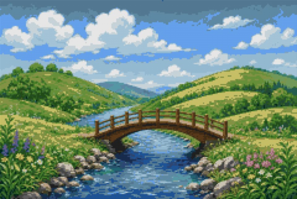 A Small Bridge over the River