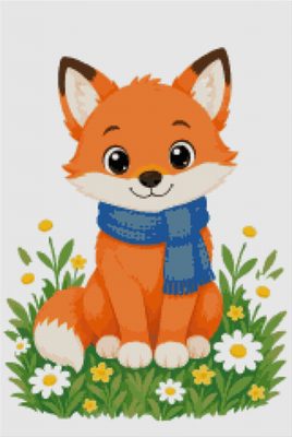 A Little Fox with a Scarf