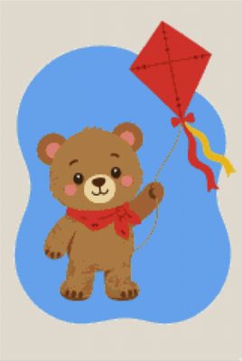 A Teddy with a Kite