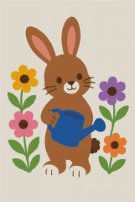 A Gardening Rabbit