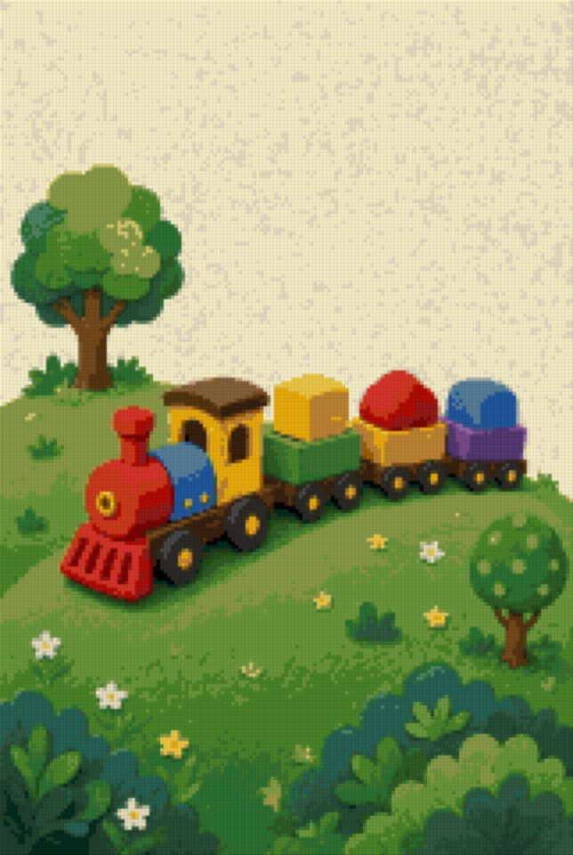 A Wooden Train