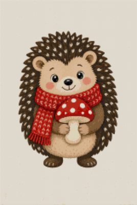 A Hedgehog in a Red Scarf