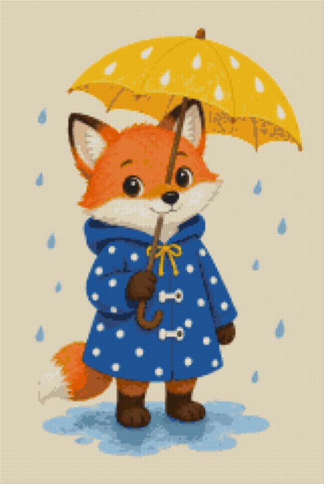 A Fox with an Umbrella