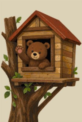 A Bear in a Tree House
