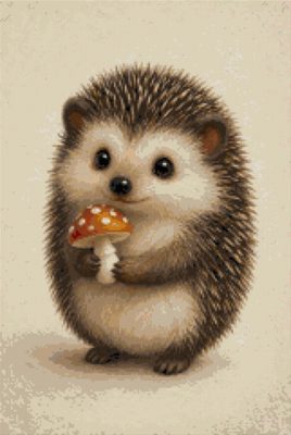 A Hedgehog with a Toadstool