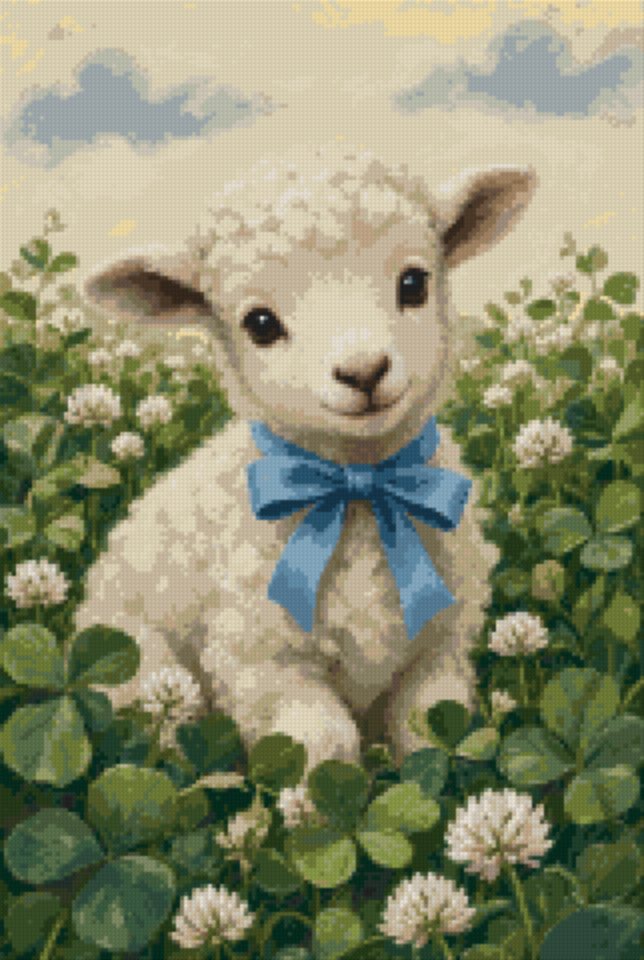 A Lamb with a Ribbon