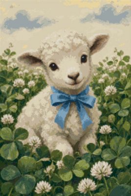 A Lamb with a Ribbon