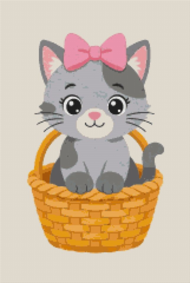 A Kitten with a Bow
