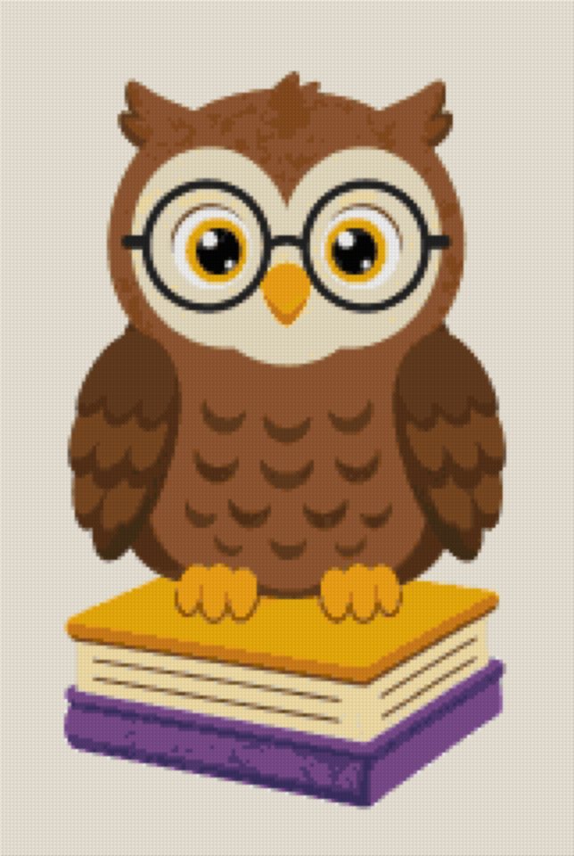 An Owl on a Yellow Book