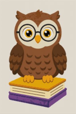 An Owl on a Yellow Book
