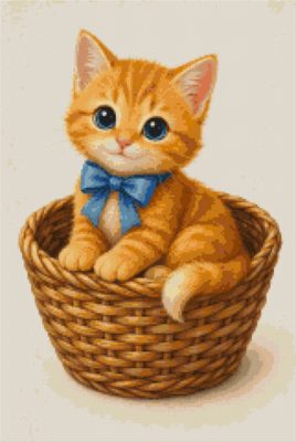 A Kitten in a Basket