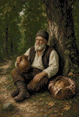 An Old Man in the Shade of the Oak
