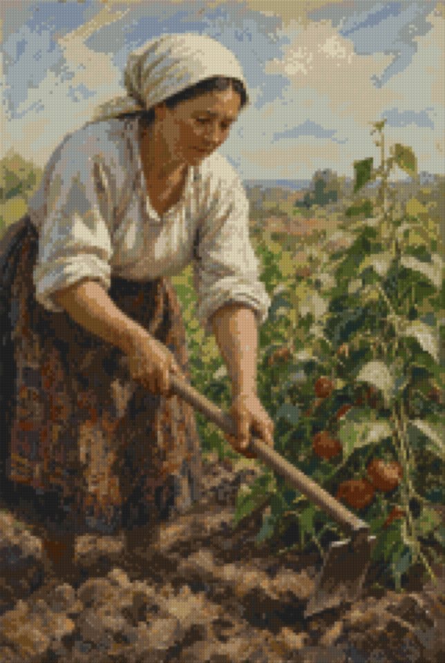 Hoeing the Garden