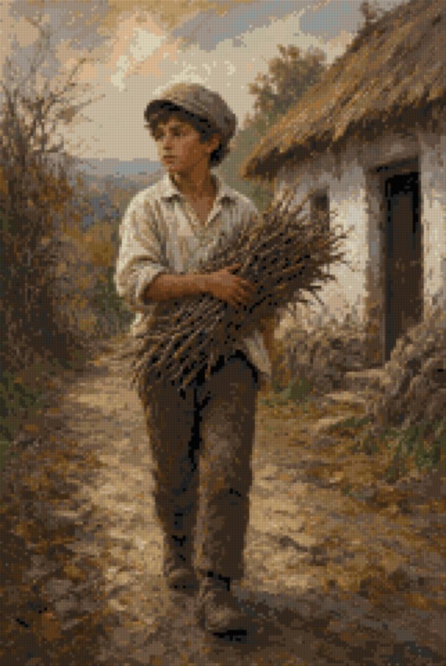 A Boy with Kindling