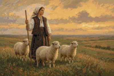 A Shepherdess on the Common