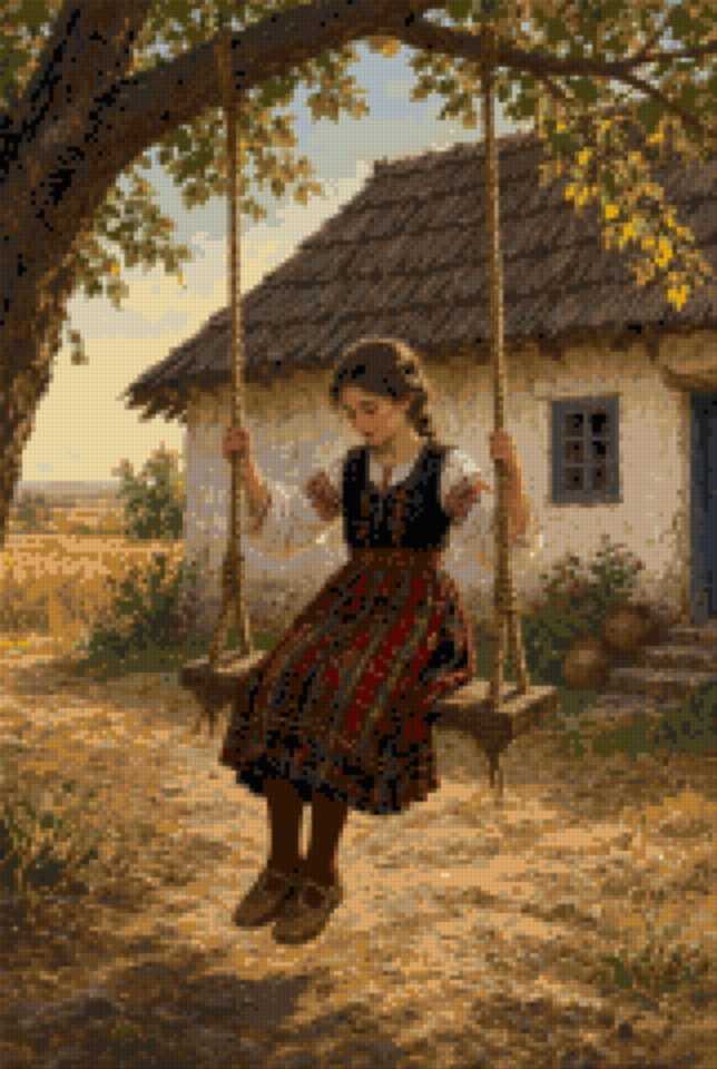 A Girl on a Swing