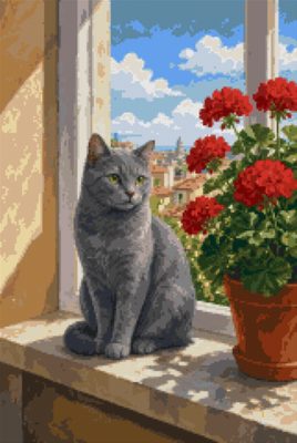 A Cat on the Windowsill