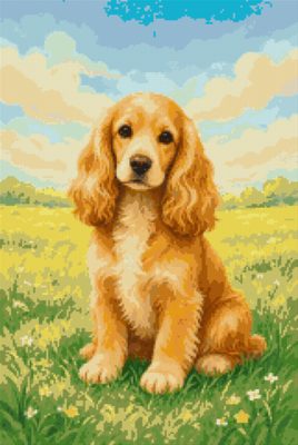 A Cocker Spaniel on the Grass
