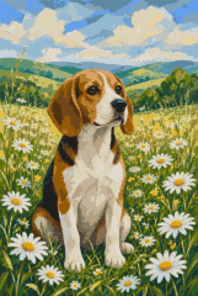 A Beagle in the Meadow